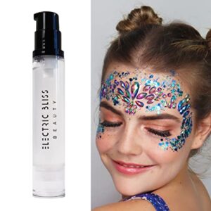 10 ML Quick Dry - Cosmetic Glitter Glue - Electric Bliss Beauty - Face & Body Chunky Glitter Glue Adhesive Body Cosmetic Makeup