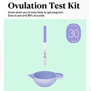 Natalist Ovulation Tests Home Fertility Predictor Kit for Women with Urine Cup, Clear & Accurate Rapid Result Tracker Helps Get Timing Right While Planning for Baby - 30 Count