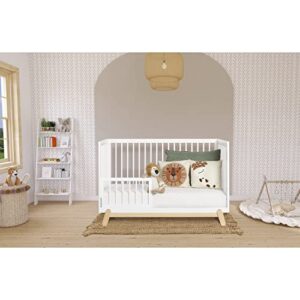 Dream On Me Hygge 5-in-1 Convertible Crib in Weathered Vintage Oak, JPMA & Greenguard Gold Certified, Made of Sustainable Pinewood, Easy to Clean, Safe Wooden Nursery Furniture