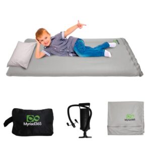 ultimate toddler travel bed - with pump included, portable toddler mattress, fits easily into any suitcase or trunk, toddler floor bed, inflatable toddler bed with mattress included for ages 2+