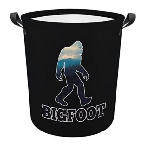 bigfoot foldable laundry basket waterproof hamper storage bin bag with handle 16.5"x 16.5"x 17"