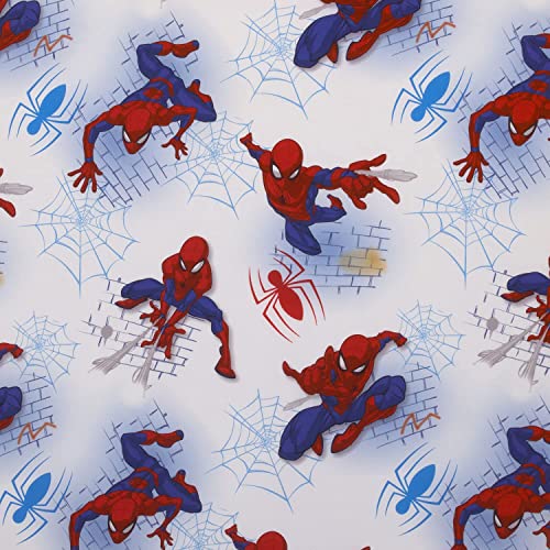 Marvel Spiderman Fitted Crib Sheet 100% Soft Microfiber, Baby Sheet, Fits Standard Size Crib Mattress 28in x 52in