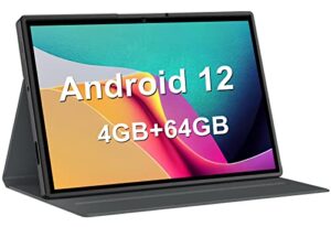 android tablet, 10 inch android 12 tablet, 4gb ram 64gb rom, 1tb expand, android tablet with 5g wifi, 8000mah battery, dual camera, bluetooth, fhd ips screen, gps, google gms certified