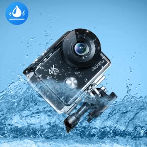 okejeye WiFi Action Camera 4K30fps Sports Cameras for 2.4G Remote Control,170°Wide-Angle Action Video Cam 13500mAh with 2Inch Touch Screen, 40M Waterproof Underwater Camera for Diving Riding Hiking