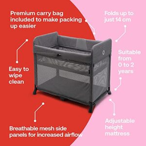 Bugaboo Stardust Playard - Portable Indoor and Outdoor - Foldable On The Go Play Yard - 1 Second Unfold - Grey Melange