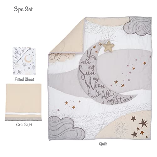 Lambs & Ivy Goodnight Moon 3-Piece Celestial Nursery Baby Crib Bedding Set