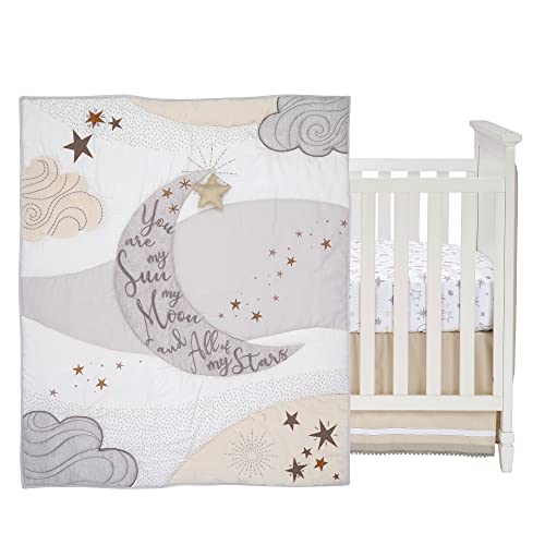 Lambs & Ivy Goodnight Moon 3-Piece Celestial Nursery Baby Crib Bedding Set