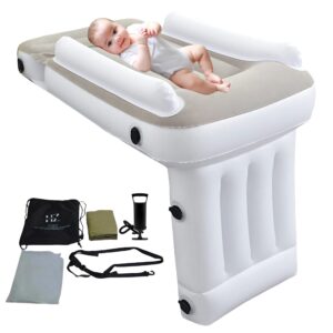echzed - inflatable airplane bed for kids, baby - infant - toddler travel bed with hand pump