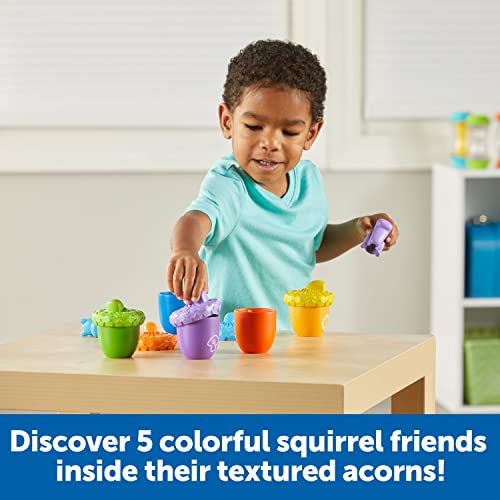 Learning Resources Snap-n-Learn Surprise Squirrels, 15 Pieces, Ages 18 Months+, Fine Motor Skills Toys, Colors and Numbers Recognition, Learning & Education Toys, Baby and Toddler Toys