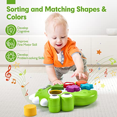 1 Year Old Toys for Boys Girls - Light up Shape Sorter Musical Toys for Toddlers 1-3 - Montessori Toys for 1 Year Old Boy Gifts - Toddler Learning Toys Ages 1-2 - One Year Old Boy 1st Birthday Gift