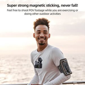 TELESIN Magnetic Chest Mount + Neck Strap + Phone Holder, 360° POV Invisible Selfie Necklace Lanyard Mounting Accessories Attach for GoPro Max Mini Hero 11 10 9 8 7 Insta360 DJI Action iPhone Android