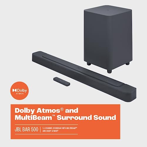 JBL Bar 500: 5.1-Channel soundbar with MultiBeam™ and Dolby Atmos®