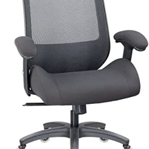 BOLISS Big and Tall Ergonomic Office Mesh Computer Executive Desk Chair with Wide Thick Seat,Lumbar Support and Tilt 400lbs-Black