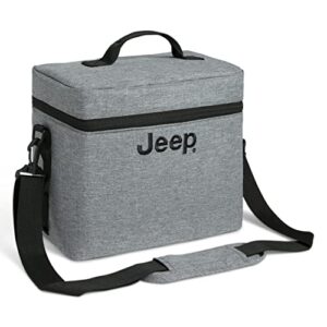 jeep wrangler cooler bag and frame by delta children (works with jeep wrangler stroller wagon #60001) - holds 16 cans or 15 pounds, grey