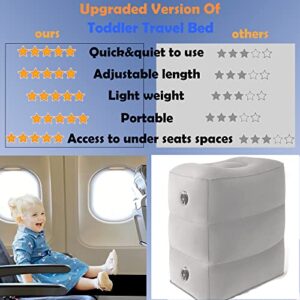 MOEVERLIW Airplane Travel Essentials for Kids, Toddler Airplane Seat Extender, Air Cot for Baby Airplane Travel Accessories, Kids Travel Bed Must Haves