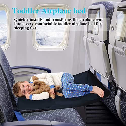 MOEVERLIW Airplane Travel Essentials for Kids, Toddler Airplane Seat Extender, Air Cot for Baby Airplane Travel Accessories, Kids Travel Bed Must Haves