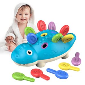 dfgee baby montessori toys dinosaur games toddler sensory fine motor skills learning educational activities outdoor developmental toys gifts for 18 month age 2 3 4 one two year old boys girls kids