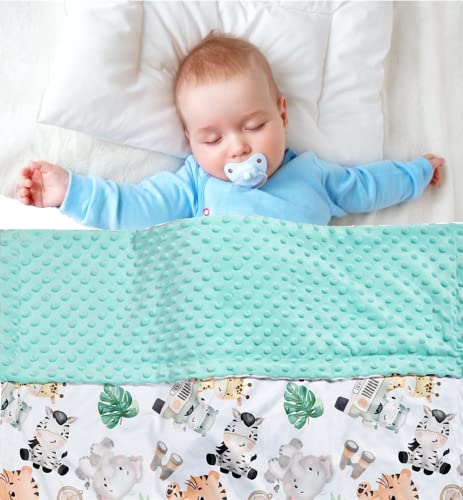 Baby Blanket Super Soft Minky Blanket Cute Animal Blanket with Dotted Backing for Newborns Nursery Stroller Receiving Toddlers Crib Bedding for Boy or Girl(30 x 40 Inch) (Animal)