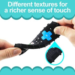 PRONY Silicone Remote Control and Game Controller Teething Toys for Baby 3 Months and Up,Sensory Teether Toys for Toddler Boy and Girl