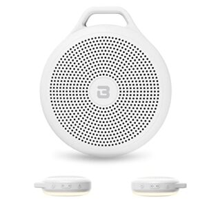 portable white noise sound machine for baby, 20 soothing natural sound with night light, noise cancelling sound machine baby for meditation, volume control for sleep aid, registry gift, white color