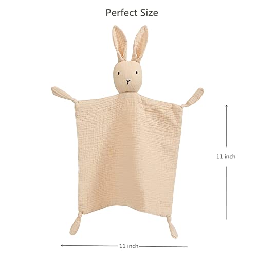 TopNature Security Blanket Loveys for Baby Organic Cotton Muslin Lovey Blanket Baby Gifts