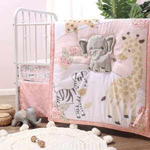 The Peanutshell Crib Bedding Set for Baby Girls, Wildest Dreams, 3 Pieces