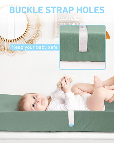 Babebay 2Pack Changing Pad Cover and 2Pack Crib Sheets Bundle
