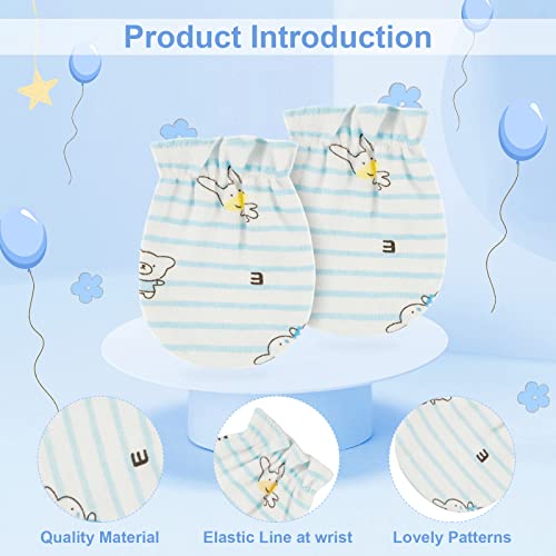 ONESING 16 Pairs Baby Mittens Newborn Mittens No Scratch 0-6 Months Warm Mittens for Newborn Baby Boys Girls