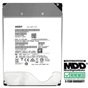 MDD - HGST He10 (HUH721010ALE601) 10TB 7200RPM 128MB Cache SATA 6.0Gb/s 3.5inch Enterprise Hard Drive - 5 Year Warranty (Renewed)