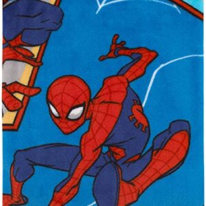 Marvel Spiderman Toddler Blanket - 40” X 50” - Super Soft, Plush, Warm and Comfortable