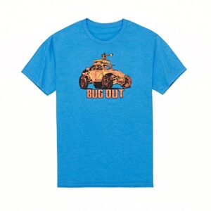 viktos men's big time bug out tee t-shirt, royal heather, size: small