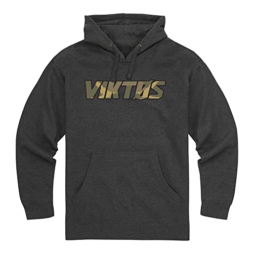 VIKTOS Brushstroke Hoodie, Charcoal Heather, Size: Medium