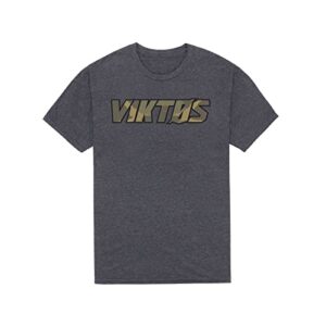 viktos men's brushstroke tee t-shirt, charcoal heather, size: large