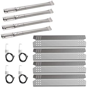 criditpid grill replacement parts for kitchenaid 720-0745b 720-0745 720-0733a 720-0745a 720-0733, grill burner heat plate shield igniter electrode for jenn-air 720-0720 grill models.