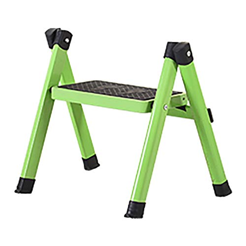 ZXZB Small Step Stool Potty Training, Girls Boys Folding Heavy Duty Mini Ladder for Bathroom/Green