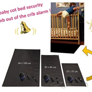 Pandya France Crib Safety Kids Mat Fall Detector Alarm Device Crib Falls (35cm x 55cm)