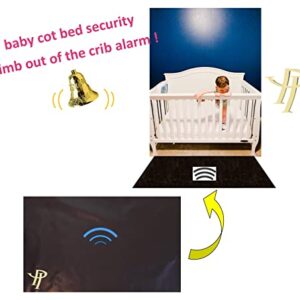 Pandya France Crib Safety Kids Mat Fall Detector Alarm Device Crib Falls (35cm x 55cm)