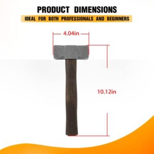 Blacksmith 2.2LB Handmade Square Forge Hammer for Farrier, Knife Maker, Blacksmith Forging Tool