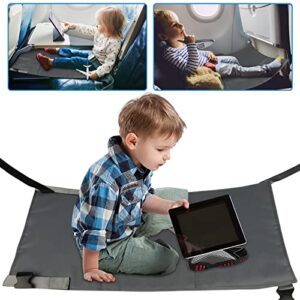POMER Toddler Airplane Seat Extender, Portable Kids Airplane Footrest, Toddler Travel Foot Rest for Flights - Foldable Toddler Airplane Bed