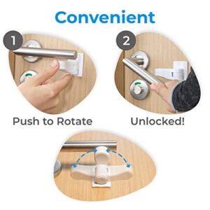 6-Pack Door Lever Lock for Child Safety - Baby Proofing - Child Proof Handle Locks