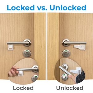 6-Pack Door Lever Lock for Child Safety - Baby Proofing - Child Proof Handle Locks