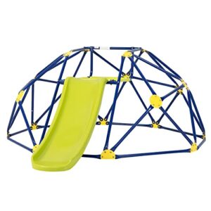 honey joy climbing dome with slide, 8ft jungle gym monkey bar for backyard, outdoor climbing toys for toddlers playground equipment, geometric dome climber for kids age 3-8, gift for boys girls