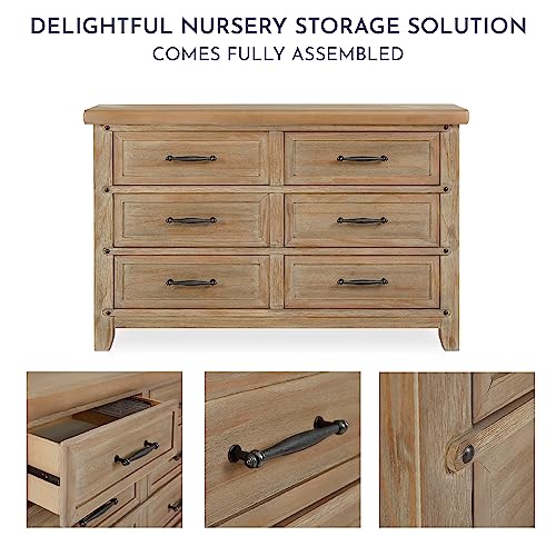 Evolur Andorra Double Dresser, Barnwood