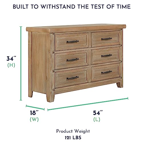 Evolur Andorra Double Dresser, Barnwood