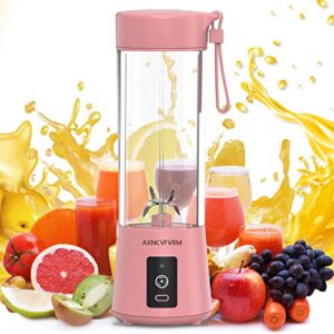 portable blender juicer, 4000mah personal high speed smoothie blender usb rechargeable fruit mixing machine for protein shakes and smoothies, baby food