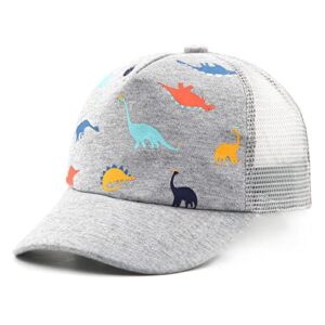 toddler baseball hat baby cap sun hat printed dinosaur motif kids boys girls age 2t-4t 4-8