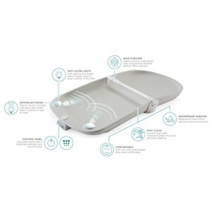 Contours Glow Motion Sensing Light-Up Changing Pad for Dresser or Changing Table, Motion Activated Soft Glow Lights, Three Brightness Settings, Easy to Clean, Comfortable and Waterproof