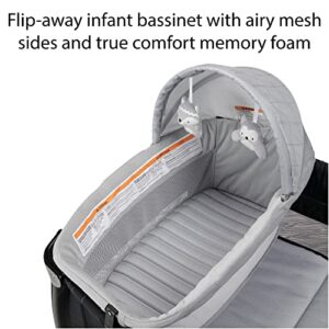 Safety 1st Play-and-Stay Play Yard, Easy fold, Full-Size Play Yard with Removable Full Bassinet, Dunes Edge