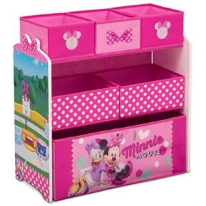 Delta Children Disney Minnie Mouse 6 Bin Design and Store Toy Organizer (Pack of 2)