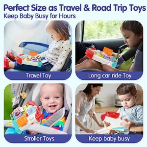 Busy Board for 1 Year Old, 9 in 1 Montessori Toys for 1 Year Old Boy Gifts with Light & Music, Baby Toys 12-18 Months Sensory Toys for Toddlers 1-3 Baby Toys for 1 Year Old Girl Birthday Gift